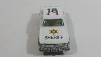 1980s Yatming Dodge Monaco Sheriff Highway Patrol 18 Police Cop White Black Die Cast Toy Car Emergency Rescue Vehicle