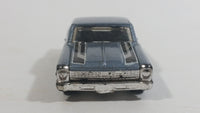 2012 Hot Wheels '66 Chevy Nova Metalflake Blue-Grey Die Cast Toy Muscle Car Vehicle