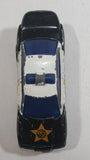 1997 Hot Wheels McDonald's Police Car Black White Die Cast Toy Car Vehicle