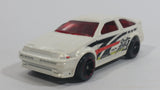 2010 Hot Wheels Hot Tunerz Toyota AE-86 Corolla Pearl White Die Cast Toy Car Vehicle