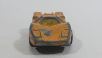 Vintage Corgi Juniors Growlers Marcos XP Orange Yellow Die Cast Toy Car Vehicle Made in Gt. Britain