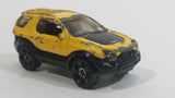 2001 Hot Wheels Isuzu VehiCross Yellow Die Cast Toy Car SUV Vehicle