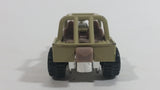 2010 Hot Wheels Race World Jungle Custom '42 Jeep CJ-2A Beige Tan Die Cast Toy Car Vehicle