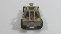 2010 Hot Wheels Race World Jungle Custom '42 Jeep CJ-2A Beige Tan Die Cast Toy Car Vehicle