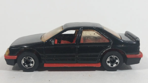 1991 Hot Wheels Peugeot 405 Black Die Cast Toy Car Vehicle