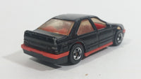 1991 Hot Wheels Peugeot 405 Black Die Cast Toy Car Vehicle