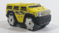 2004 Hot Wheels First Editions Blings Hummer H2 Yellow Die Cast Toy Car Vehicle