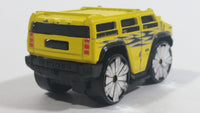 2004 Hot Wheels First Editions Blings Hummer H2 Yellow Die Cast Toy Car Vehicle