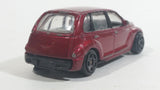 Motor Max Super Wheels Chrysler PT Cruiser No. 6016 Dark Red Die Cast Toy Car Vehicle