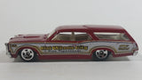 2010 Hot Wheels City Works Custom '66 GTO Wagon Fire Department Dark Red and White Die Cast Toy Car Vehicle