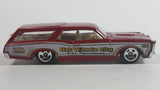 2010 Hot Wheels City Works Custom '66 GTO Wagon Fire Department Dark Red and White Die Cast Toy Car Vehicle