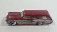 2010 Hot Wheels City Works Custom '66 GTO Wagon Fire Department Dark Red and White Die Cast Toy Car Vehicle