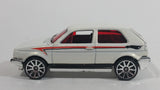 2009 Hot Wheels VW Golf GTI White Die Cast Toy Car Vehicle