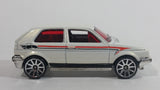 2009 Hot Wheels VW Golf GTI White Die Cast Toy Car Vehicle