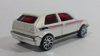 2009 Hot Wheels VW Golf GTI White Die Cast Toy Car Vehicle