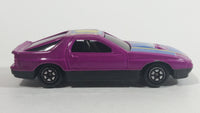 Yatming Mazda RX-7 Turbo Purple Super 8 No. 807 Die Cast Toy Car Vehicle