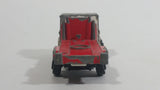 Vintage Yatming Semi Truck White with Red Back Die Cast Toy Car Vehicle