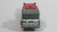 Vintage Yatming Semi Truck White with Red Back Die Cast Toy Car Vehicle