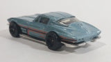 2013 Hot Wheels HW Showroom Corvette 60th '64 Corvette Sting Ray Pearl Light Blue Die Cast Toy Classic Muscle Car Vehicle