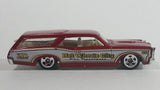 2010 Hot Wheels City Works Custom '66 GTO Wagon Fire Department Dark Red and White Die Cast Toy Car Vehicle