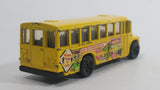 1998 Hot Wheels Mixed Signals School Bus Yellow Die Cast Toy Car Vehicle