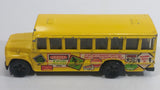 1998 Hot Wheels Mixed Signals School Bus Yellow Die Cast Toy Car Vehicle