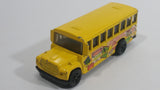 1998 Hot Wheels Mixed Signals School Bus Yellow Die Cast Toy Car Vehicle