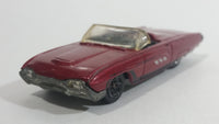 2005 Hot Wheels Muscle Mania '63 T-Birds Metalflake Dark Red Convertible Die Cast Toy Car Vehicle