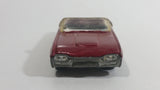 2005 Hot Wheels Muscle Mania '63 T-Birds Metalflake Dark Red Convertible Die Cast Toy Car Vehicle