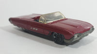 2005 Hot Wheels Muscle Mania '63 T-Birds Metalflake Dark Red Convertible Die Cast Toy Car Vehicle