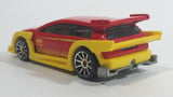 2010 Hot Wheels Hot Tunerz Flight 03 Red with Yellow Trim Die Cast Toy Car Vehicle