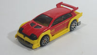 2010 Hot Wheels Hot Tunerz Flight 03 Red with Yellow Trim Die Cast Toy Car Vehicle