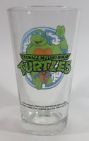 2014 Viacom TMNT Teenage Mutant Ninja Turtles Leonardo 6" Tall Glass Cup Television Cartoon Collectible