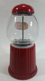 Jelly Belly Metal and Glass Globe Red Colored 9" Tall Jelly Bean Candy Dispenser