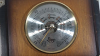 Vintage Lehar Barometer, Thermometer, Hyrgrometer Wood Boxed Weather Station Made in Japan