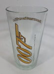 James Bond 007 Tomorrow Never Dies Movie Film 5 3/4" Tall PP7 Yellow Gun Drinking Glass Collectible