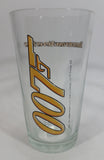 James Bond 007 Tomorrow Never Dies Movie Film 5 3/4" Tall PP7 Yellow Gun Drinking Glass Collectible