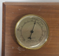 Barostar Laser Engraved Wood Weather Station Barometer Humidity