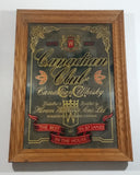 Canadian Club Whisky Hiram Walker & Sons Ltd Wakerville Ontario, Canada Wood Framed Advertising Mirror 13" x 18"