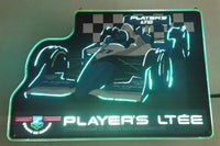 Rare 1980s Player's Light Cigarettes #27 Indy Car Grand Prix Racing Light Up Electrical Plug In Sign 11" x 16"