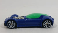 2009 Hot Wheels Ballistik Blue and Green Die Cast Toy Car Vehicle McDonald's Happy Meal