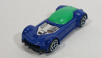 2009 Hot Wheels Ballistik Blue and Green Die Cast Toy Car Vehicle McDonald's Happy Meal