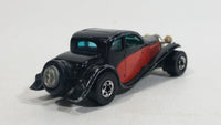 1981 Hot Wheels '37 Bugatti Black Red Die Cast Toy Classic Luxury Car Vehicle