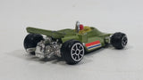 Rare HTF Vintage TinToys McLaren M19 Olive Green "14" W.T. 714 Firestone Die Cast Toy Race Car Vehicle - Hong Kong