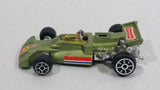 Rare HTF Vintage TinToys McLaren M19 Olive Green "14" W.T. 714 Firestone Die Cast Toy Race Car Vehicle - Hong Kong