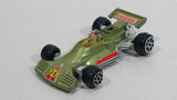 Rare HTF Vintage TinToys McLaren M19 Olive Green "14" W.T. 714 Firestone Die Cast Toy Race Car Vehicle - Hong Kong