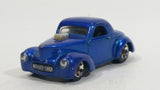 2009 Hot Wheels Custom 41 Willys Coupe Metalflake Blue Die Cast Toy Classic Car Vehicle