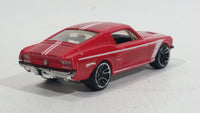 2010 Hot Wheels Night Burnerz 1967 Ford Mustang Red Die Cast Toy Muscle Car Vehicle