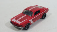 2010 Hot Wheels Night Burnerz 1967 Ford Mustang Red Die Cast Toy Muscle Car Vehicle