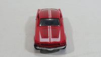 2010 Hot Wheels Night Burnerz 1967 Ford Mustang Red Die Cast Toy Muscle Car Vehicle